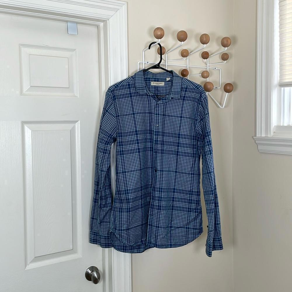 Burberry - Casual Button Down - Blue - Large - image 1